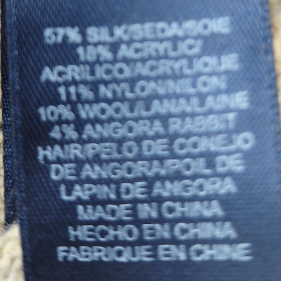 Crazy Horse Liz Claiborne Womens Medium Sweater V-neck Pullover Fall Autumn Silk - Picture 11 of 12